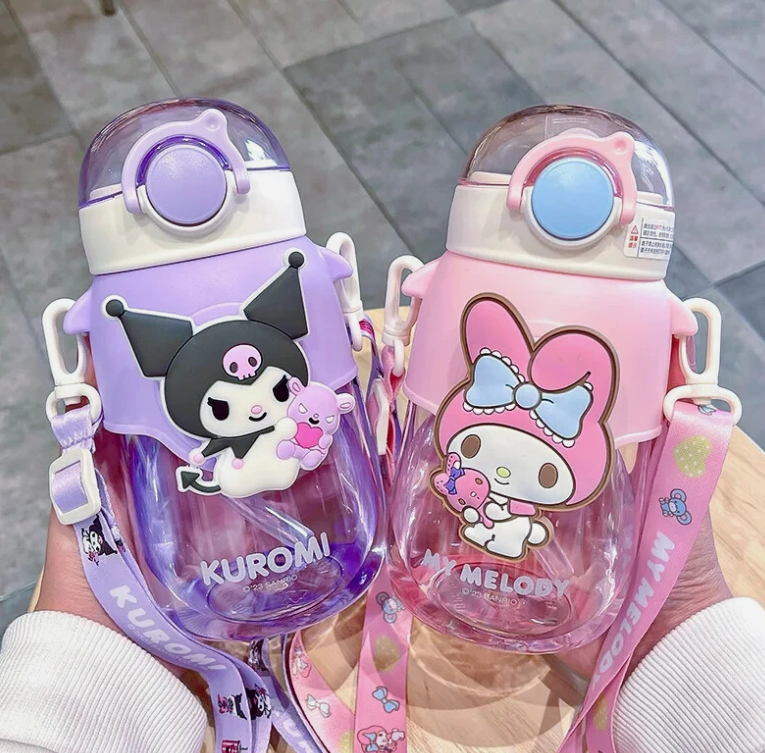 Kuromi Kawaii Water Bottle 690ml - Sanrio