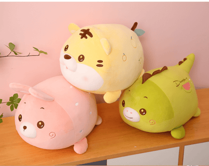 Cute Lying Animal Plush Doll – Soft & Cuddly Companion