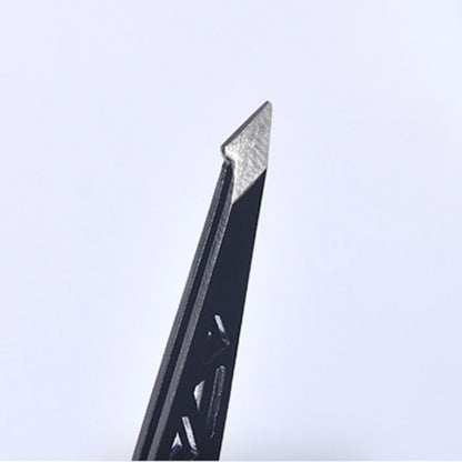 Slanted Tip Hollow Eyebrow Tweezers – Stylish & Precise Grooming Tool