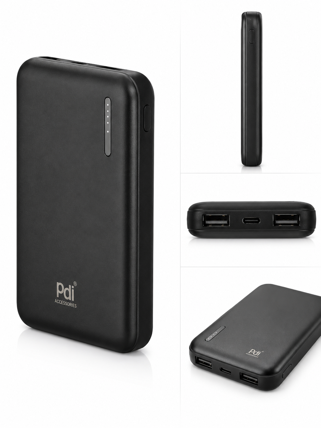 PDI Accessories 5000mAh Power Bank – Fast Charge, 3 Ports