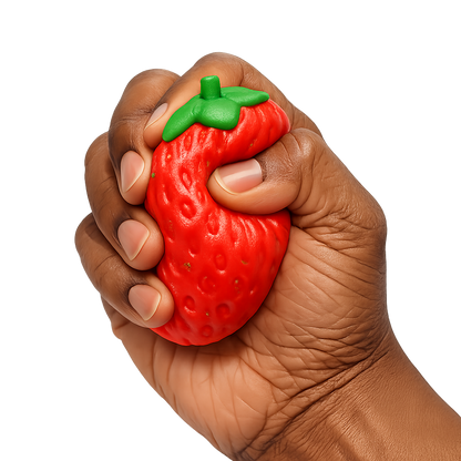 Strawberry Slow-Rise Squishy Toy – Soft Stress Relief Fidget Ball