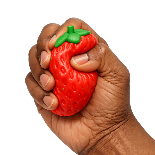 Strawberry Slow-Rise Squishy Toy – Soft Stress Relief Fidget Ball