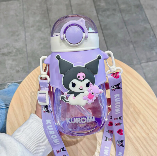 Kuromi Kawaii Water Bottle 690ml - Sanrio