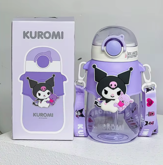 Kuromi Kawaii Water Bottle 690ml - Sanrio
