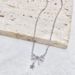 S925 Necklace/Bow Silver Necklace
