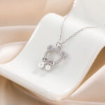S925 Necklace/bear silver necklace