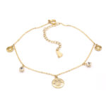 Happy Charms Smiley Anklet