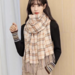 trendy Plaid Scarf | colored warm winter supplies