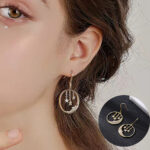 classic circle stars women earring | stylish accessories